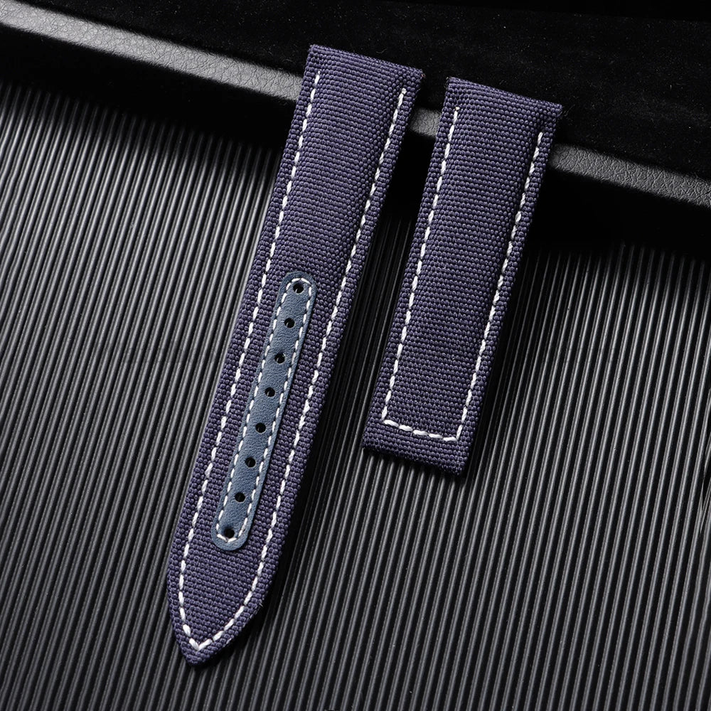20mm 22mm Nylon Canvas Watch Band For Omega Seamaster 300 Watch Strap Folding Buckle Men Women Sport Waterproof Leather Bracelet