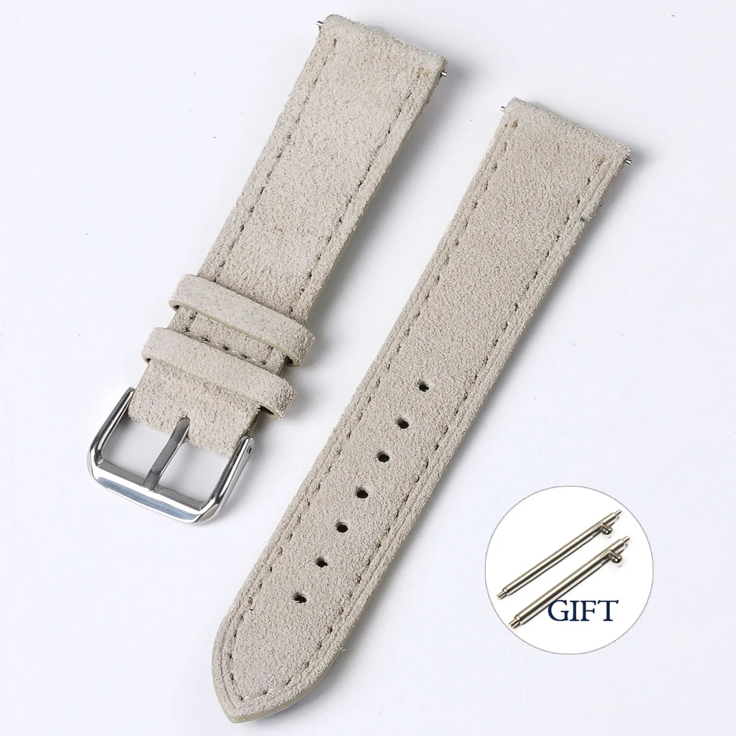 Vintage Suede Strap for Seiko Cowhide Leather Watch Band for Omega for Rolex  Stitching Bracelet Sport Quick Release Replacement