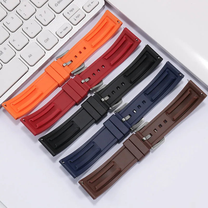 Quick Release Rubber Watch Strap for Citizen for Seiko20mm 22mm 24mm Premium Silicone Band for Omega Replace Bracelet for Tissot