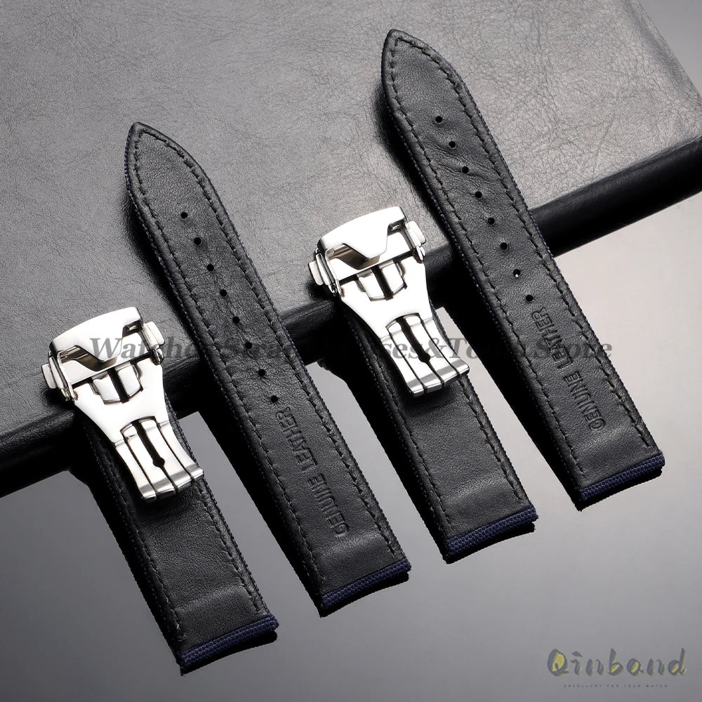 20mm 22mm Nylon Canvas Watch Band For Omega Seamaster 300 Watch Strap Folding Buckle Men Women Sport Waterproof Leather Bracelet