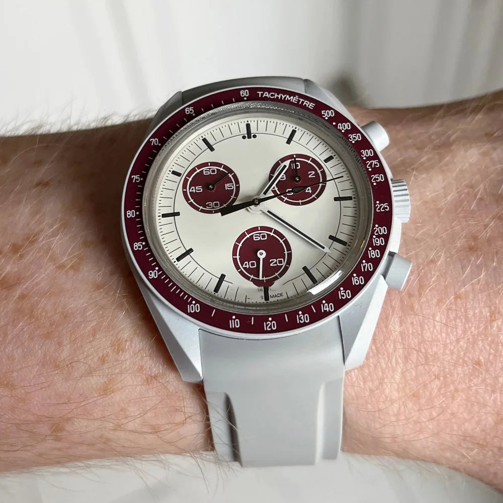 Curved End Rubber Watchband 20mm for Omega for Moonswatch Men Women Waterproof Sports Watch Strap Band For Brand Watches