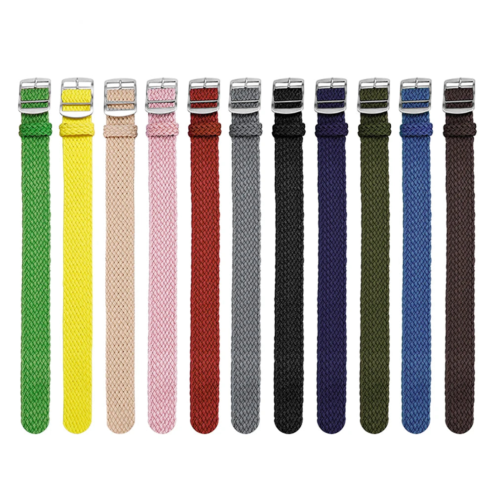 Fabric Woven Bracelet for Perlon14 16 18mm for Omega Seamaster007 20mm 22mm for Rolex for Tudor Watch Band Nylon Strap Wristband