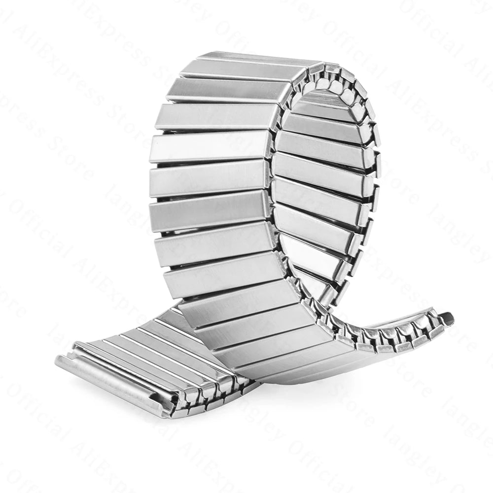 Metal Stainless Steel Elastic Stretch Watchband Expansion Strap for Huawei Watch GT2/3 Bracelet Accessories 14 16 18 20mm 22mm