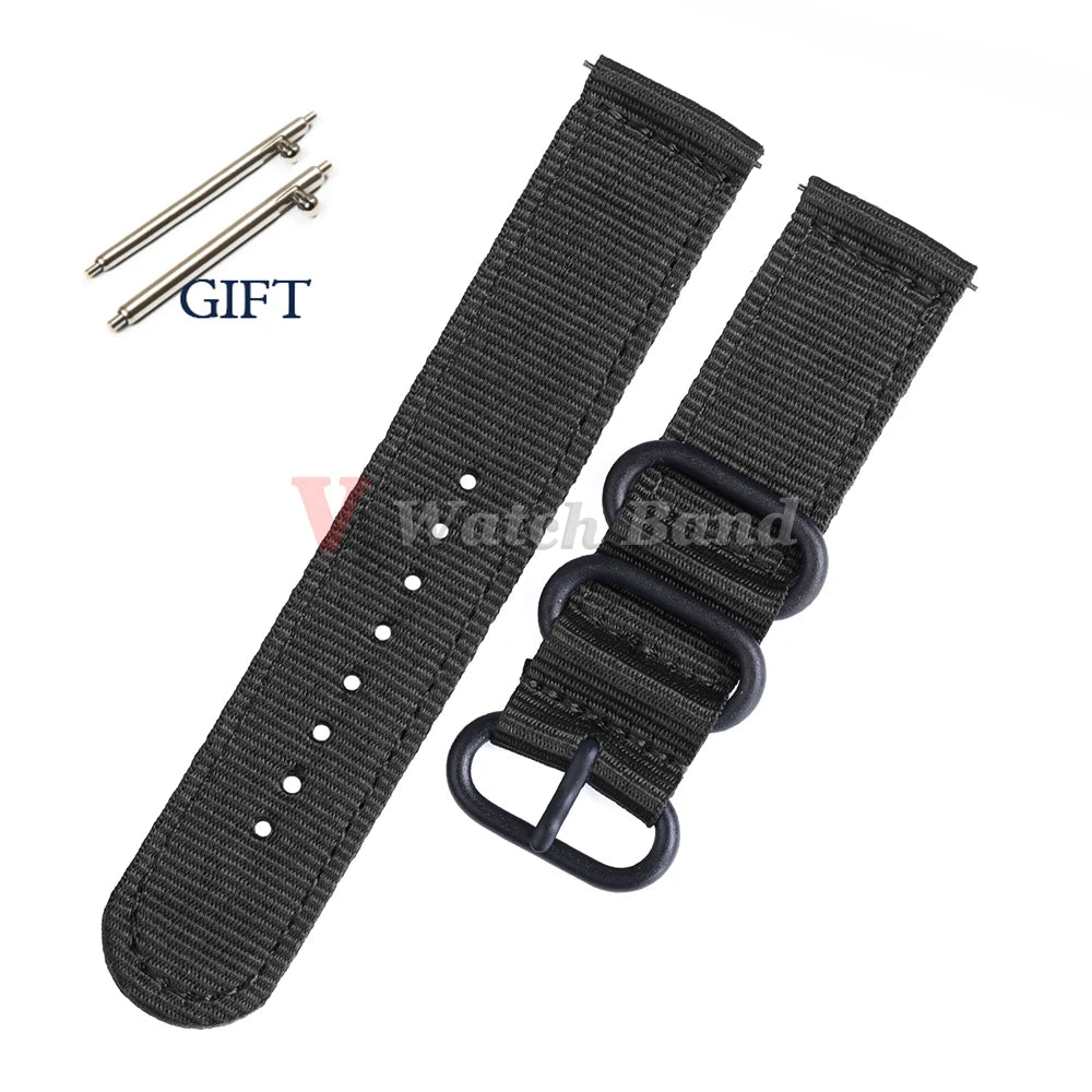 18/20/22/24mm Straps for Tudor Durable Nylon for Omega Canvas Fabric Band for Seiko Men Military Sport Quick Release Bracelet