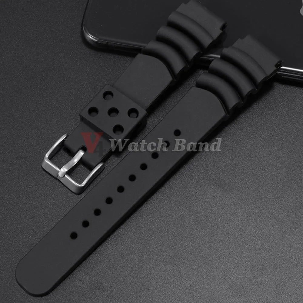 20mm 22mm Watchband Sport Bracelet for Seiko 5 skx007 skx013 Abalone Canned Prospex Resin Replacement Silicone Wristband