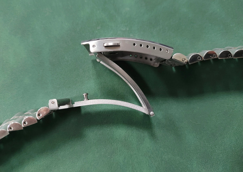 Extended Watch Buckle for Seiko Luxury Folding Safety Milled Clasp Replacement Watch Band Stainless Steel Clasp18mm 20mm 22mm