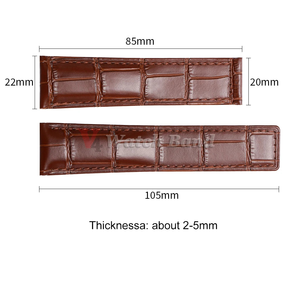 20mm 22mm 24mm Cowhide Watch Strap for Breitling Strap Waterproof Bracelet for Breitling Men Wristband Genuine Leather Watchband