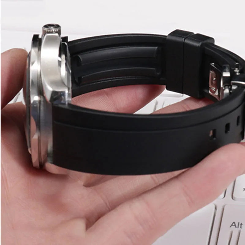 Quick Release Rubber Watch Strap for Omega Replace Bracelet for Tissot for Citizen for Seiko20mm 22mm 24mm Premium Silicone Band