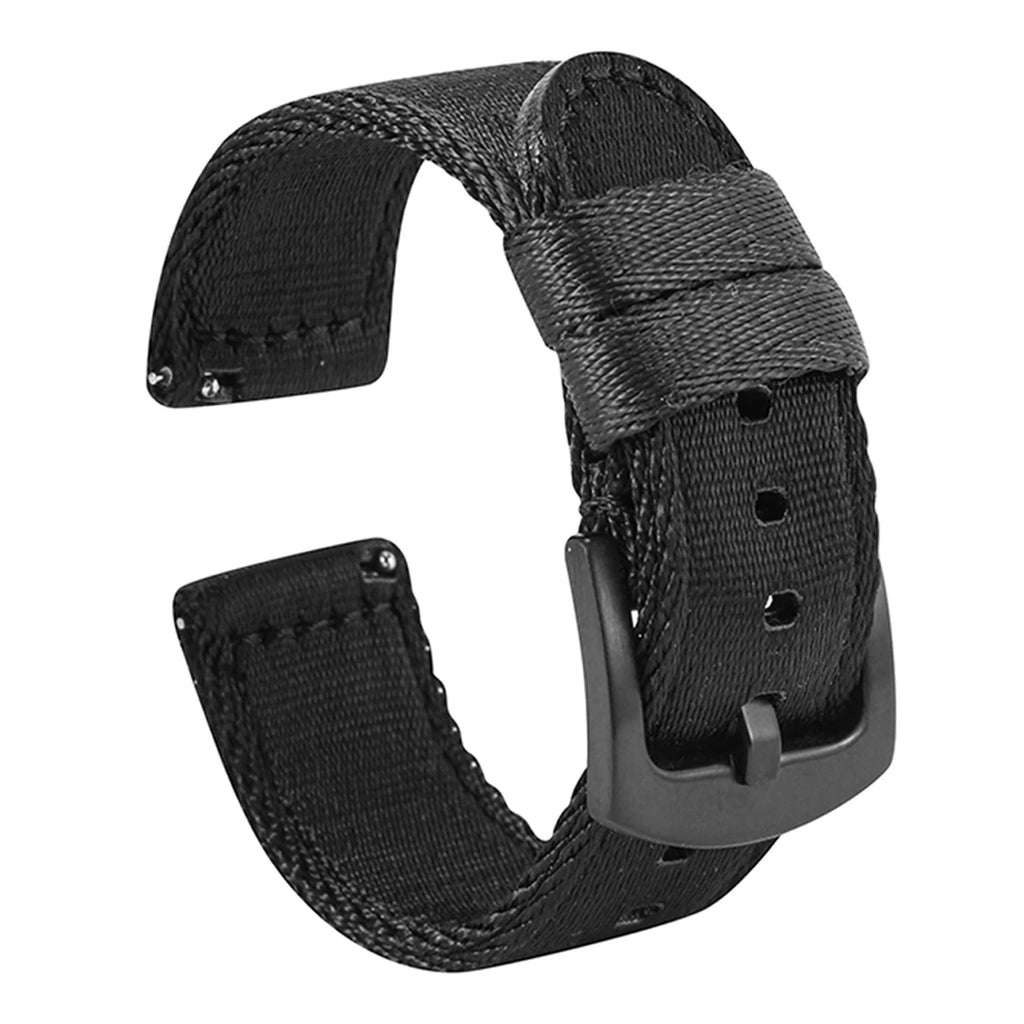 Premium Smooth Nylon Watch Strap 20mm 22mm Woven Nylon Seatbelt Watchband Quick Release Replacement Wristband for Seiko Watch