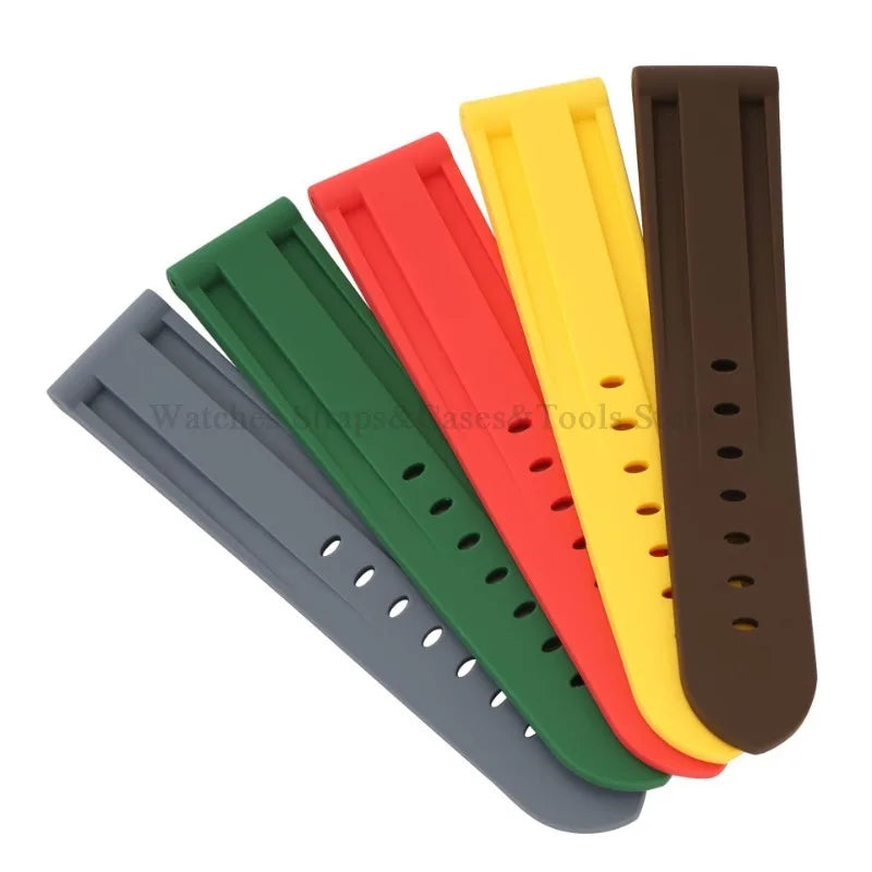 Camouflage Rubber Strap For Panerai Band 20mm 22mm 24mm 26mm Silicone MenSport Waterproof Wristband For Omega Universal Bracelet