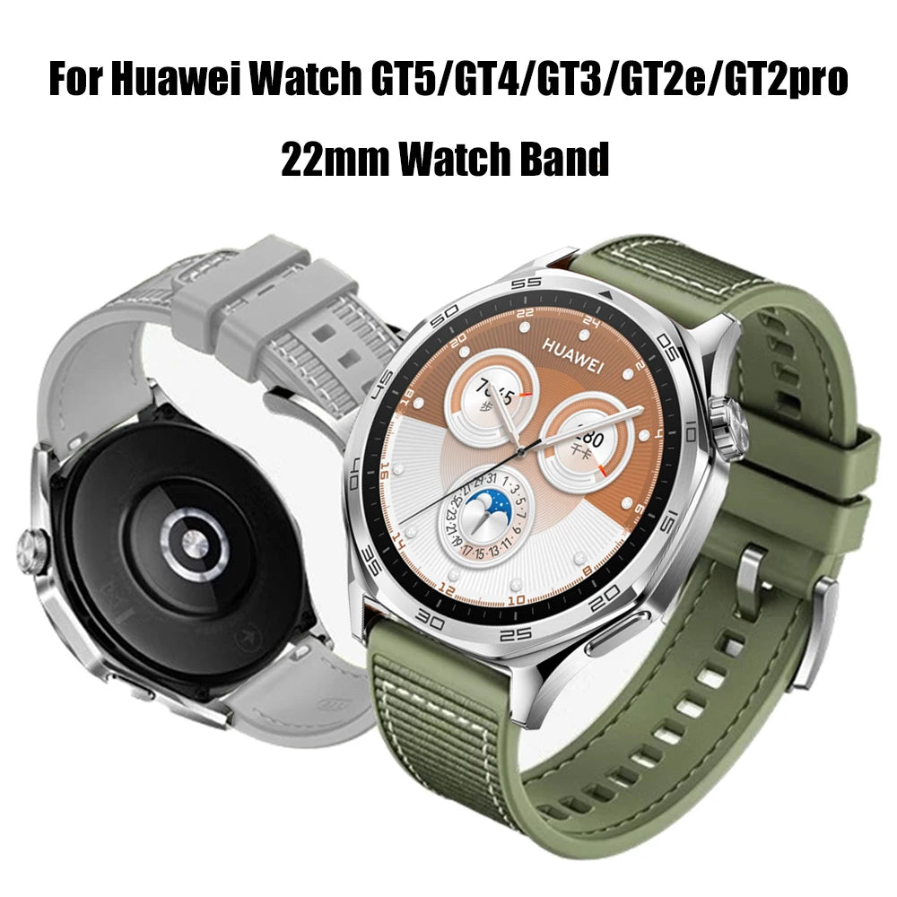 Silicone Band For Huawei GT6 46mm Watchband Replaceable Sport Bracelet For Huawei GT5 GT6pro 46mm GT4 GT2e Wristband Accessories