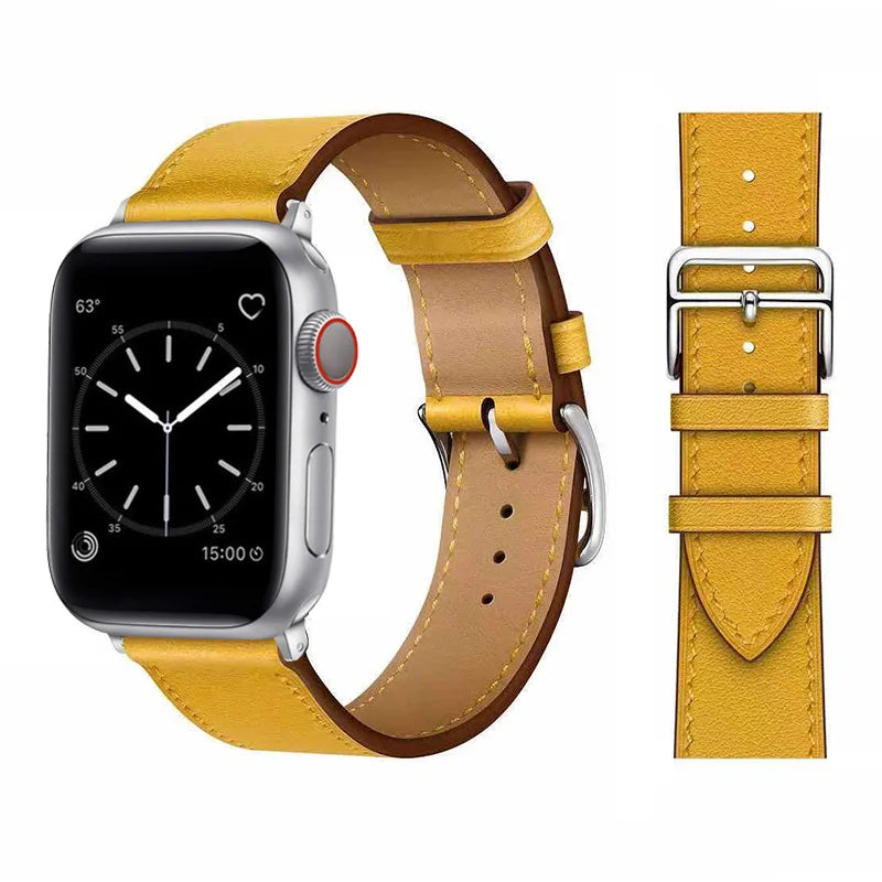 Vintage Leather Strap For Apple watch band 44mm 49mm 45mm 42mm 46mm 40mm correa bracelet iWatch series 7 8 6 SE ultra Watchband