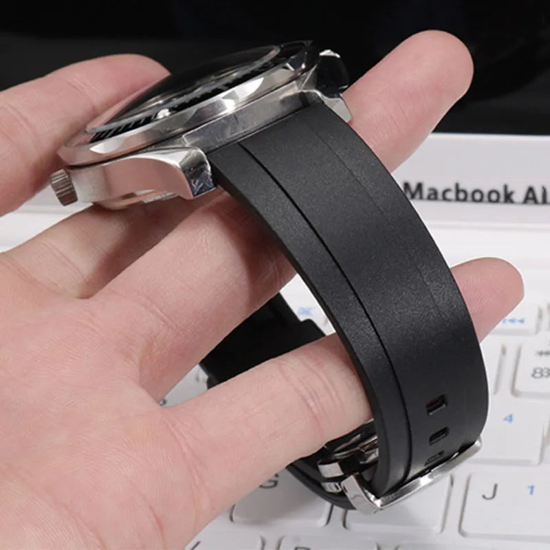 Quick Release Rubber Watch Strap for Omega Replace Bracelet for Tissot for Citizen for Seiko20mm 22mm 24mm Premium Silicone Band