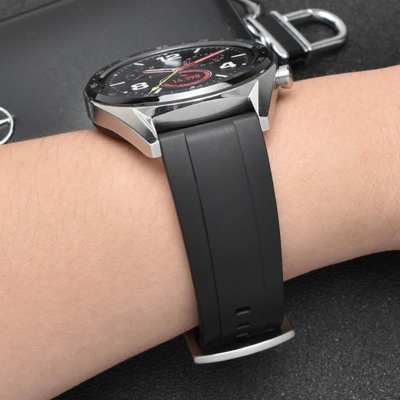 Quick Release Rubber Watch Strap for Citizen for Seiko20mm 22mm 24mm Premium Silicone Band for Omega Replace Bracelet for Tissot