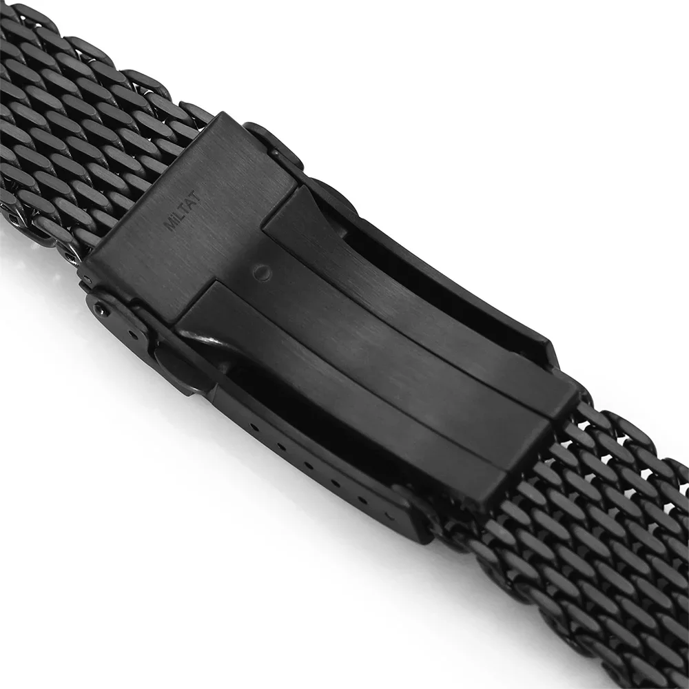 Luxury Milanese Loop 4.5mm Shark Mesh Strap for Casio MDV106 Watch Band for Seiko SKX007 Solid Buckle Watchband men Accessories