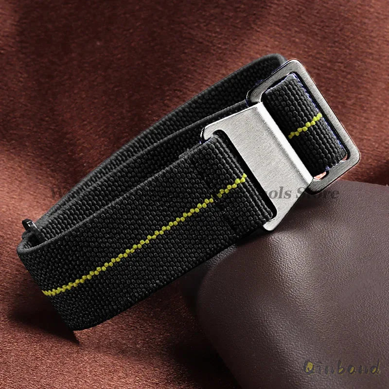Elastic Nylon Watch Band for Seiko for Omega Sports Bracelets 18mm 20mm 22mm for Huawei Watch GT5/GT4/GT3 Parachute Watch Straps