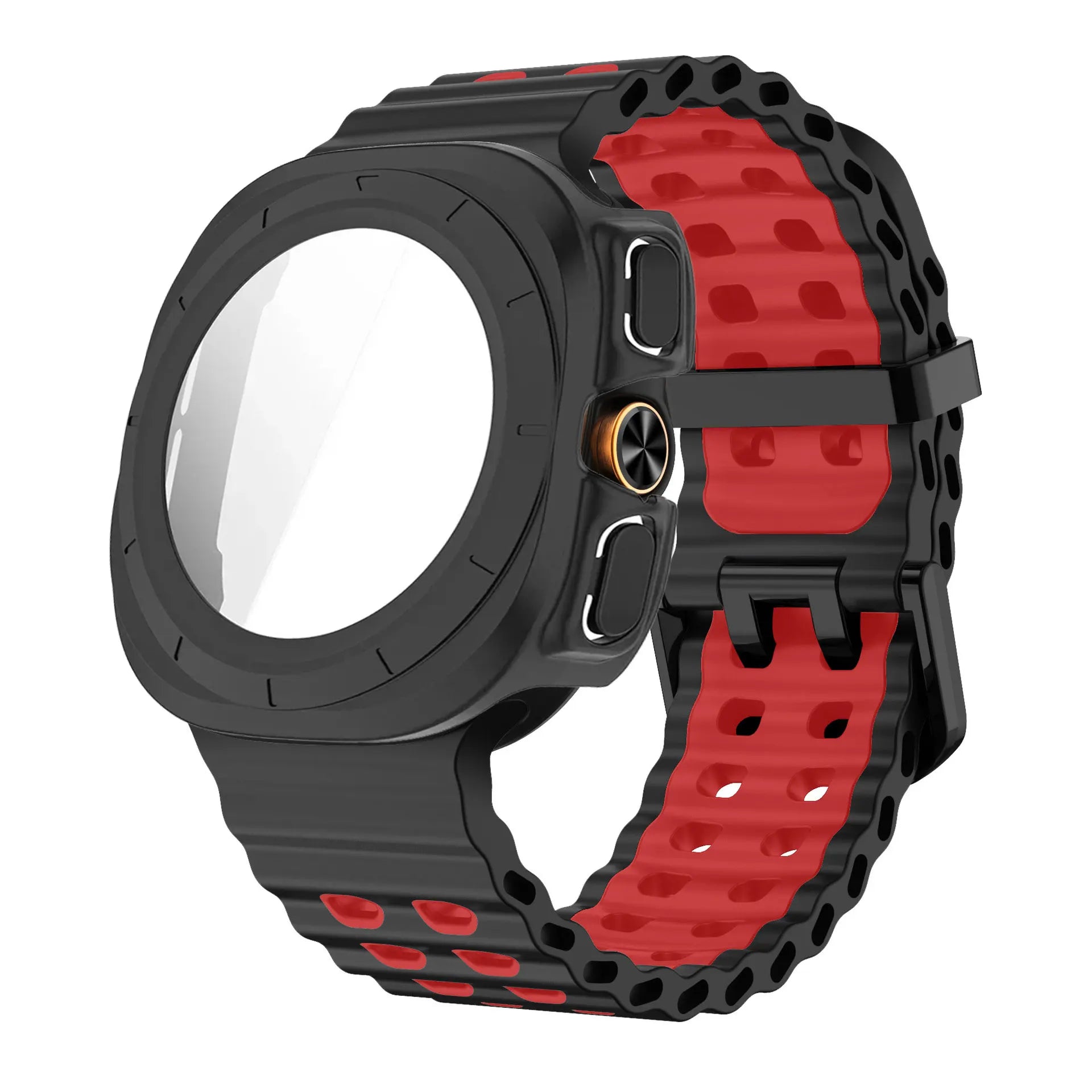 Screen Protector Case For Samsung Galaxy Watch Ultra 47mm PC Cover Ocean Strap For Galaxy Watch Ultra1 2 47mm 2025 Bracelet Band