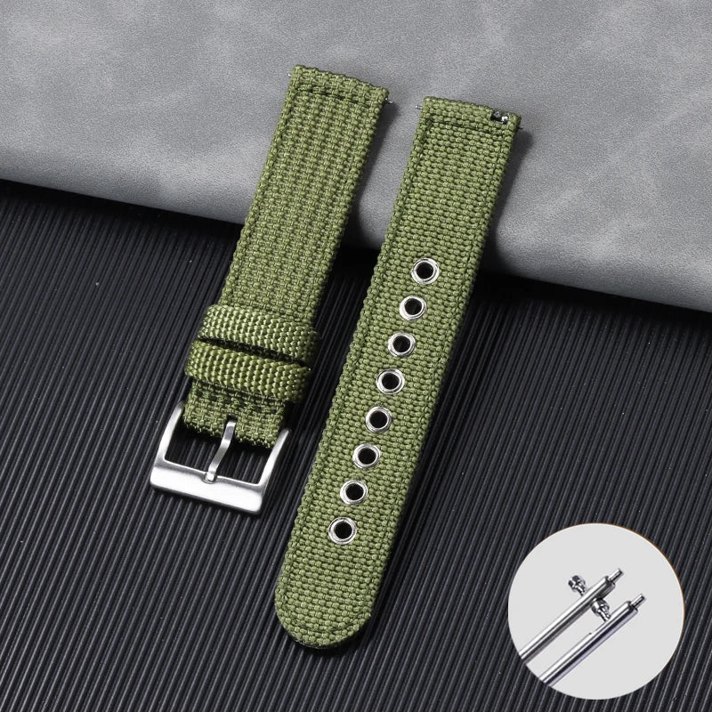Quick Release Nylon Strap 20 22mm for Tudor for Omega Watch Band Woven Canvas Fabric Band for Seiko Men Military Sport Bracelet
