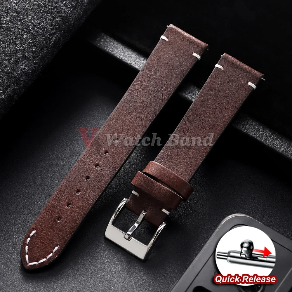 12/14/16/18/20/22/24mm Genuine Cowhide Strap for Seiko Watch Band for Omega for Panerai Bracelets 20mm 22mm 24mm Wristbelt Bands