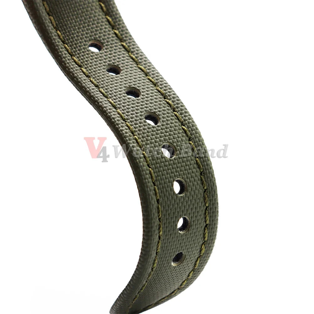 Premium Sailcloth Strap 18mm 19mm 21mm for Omega for Rolex Watch Band Durable Nylon Bracelet 20mm 22mm Quick Release Wristbelt