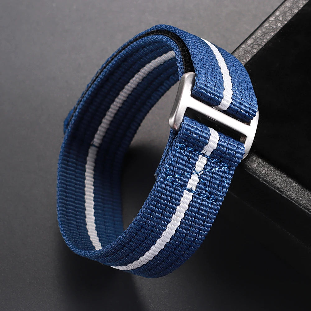 20mm 22mm Nylon Strap for Seiko for Tudor Hook and Loop Fastener Watch Band Men Military Sport WristBracelet for Omega for Rolex