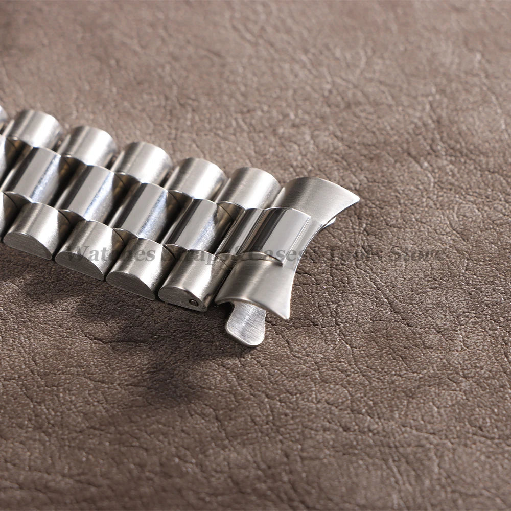 20mm Stainless Steel Watch Strap for Rolex for Water Ghost Wrist Band Silver Gold Curved End Bracelet Men Women Sport Watch Band