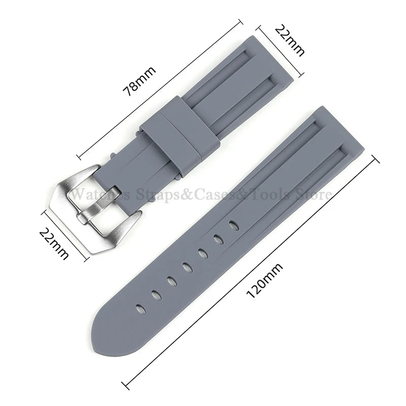Camouflage Rubber Strap For Panerai Band 20mm 22mm 24mm 26mm Silicone MenSport Waterproof Wristband For Omega Universal Bracelet