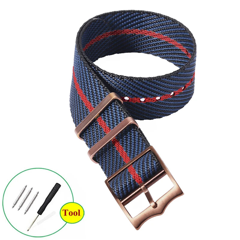 Premium Nylon Watch Band for Rolex for Tudor Army Military Strap for Seiko Fabric Canvas Bracelet Men Sport Wristband 20mm 22mm