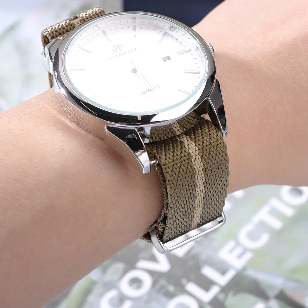 Premium Nylon Watch Band 18mm 20mm 22mm for Omega 007 for Tudor Watch Strap for Seiko Fabric Military Bracelet Men's Sport Belts