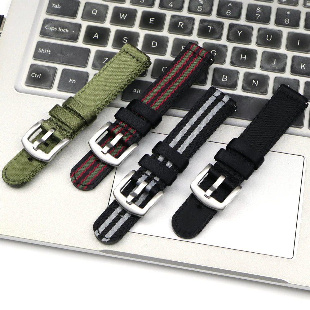 18mm 20mm 22mm Nylon Watch Strap Men Sport Replacement Band Bracelet for Samsung S3 Huawei Watch GT 2 Pro 46mm Amazfit GTR 47mm