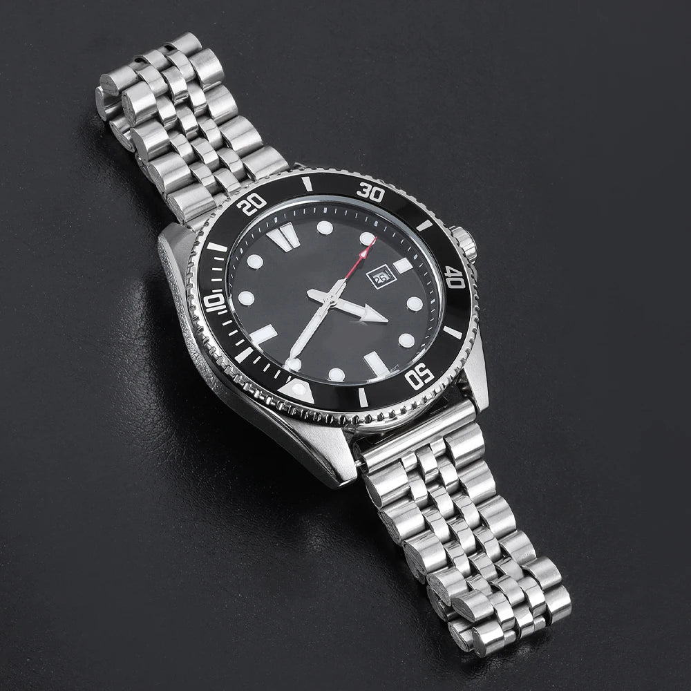 12mm 14mm 16mm 18mm 20mm 22mm Universal Metal Wrist Strap Stainless Steel Watch Band Adjusted Folding Buckle Bracelet Accesories