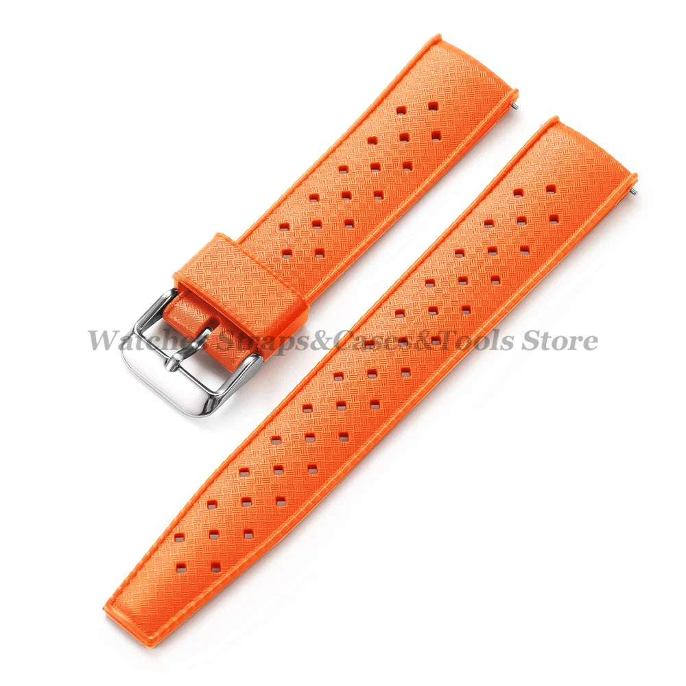 20mm 22mm Tropical Silicone Strap for Oris for Seiko Diving Sport Watchband for Huawei Watch GT5/GT4 Men Women Sport Smart Bands