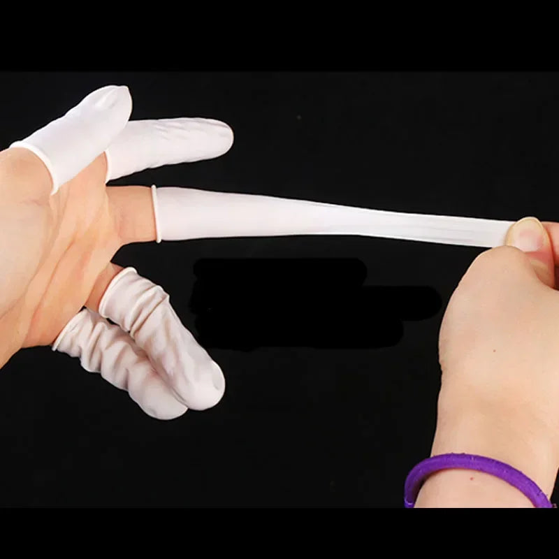 100pcs Disposable Latex Rubber Finger Cots Sets Watch Repair Tools Fingertips Protector Gloves for Watchmaker Watch Repair Tool