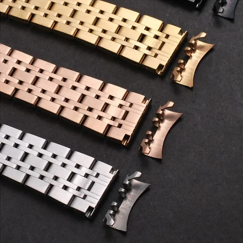16/18/19/20/21/22/24mm Solid Stainless Steel Watch Band for TISSOT Butterfly Buckle 304L Metal Wrist Strap for Omega for Seiko