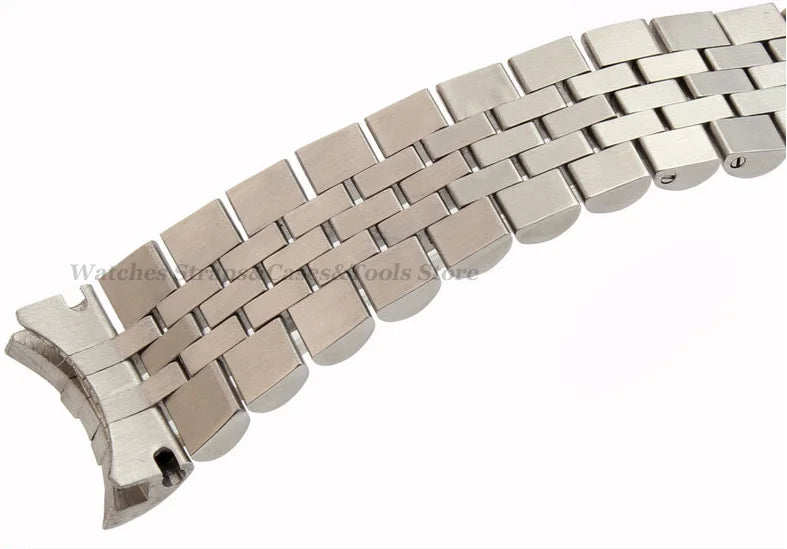 Solid Arc Stainless Steel Watchband for Jubilee Bracelet 13mm 17mm 20mm 21mm for Rolex Luxury Watch Strap Men Women Wristbands