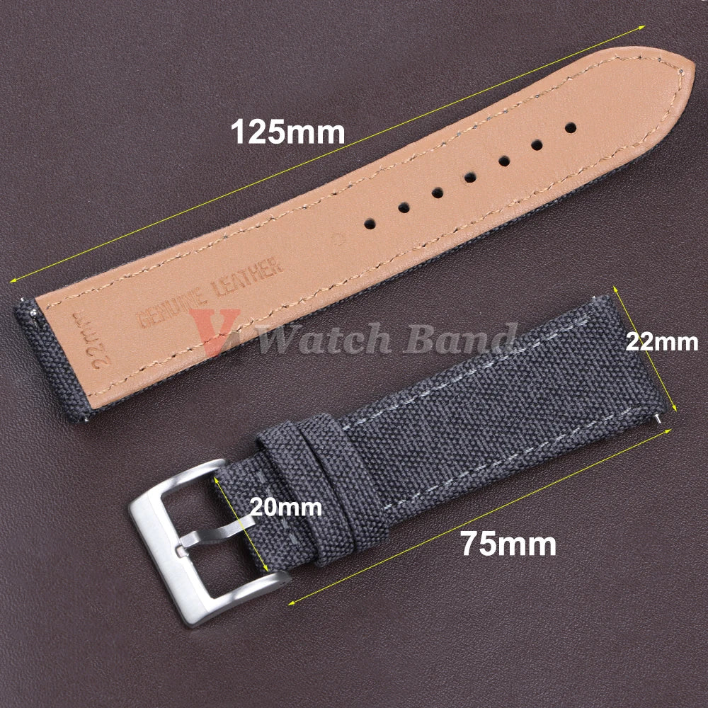 Fashion Nylon Watch Band for Omega Strap for Seiko Sport Vintage 20mm 22mm Watchband Army Sport Bracelet for Smartwatch