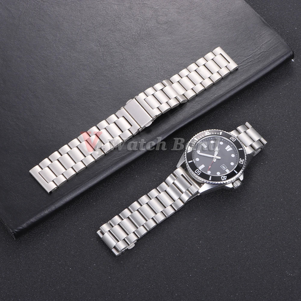 22mm 20mm Watch Band For Samsung Galaxy Watch 7/6/5/4/3 40mm 44mm S3 Active2 Huawei Watch GT4 GT3 Gt2e Stainless Steel Band