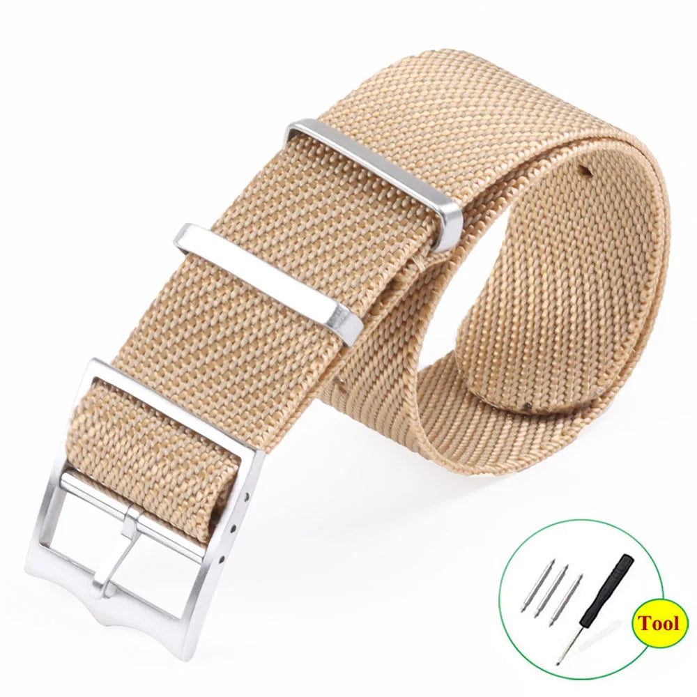 Fabric Bracelet for Rolex Premium Nylon Watch Band for Tudor Army Military Canvas Strap for Seiko 20mm 22mm Men Women Wristband