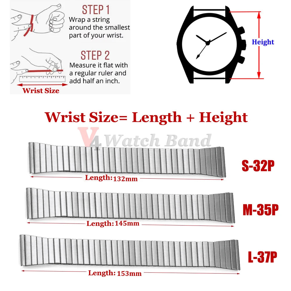 22mm Elastic Bracelet for Samsung Galaxy Flexible Metal Watch Strap Expansion Steel Wrist Band for Huawei Watch