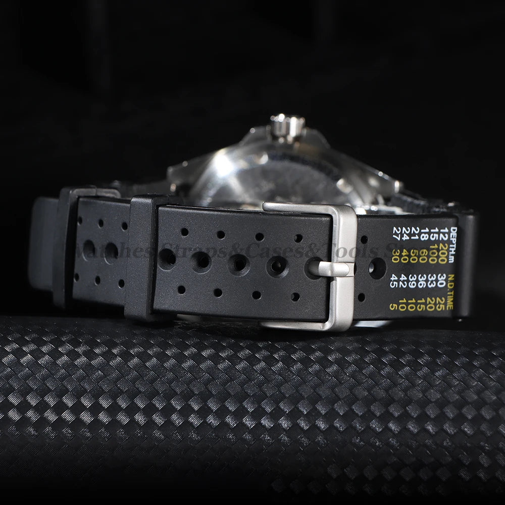 ND Limits Diver Watchband for Seiko for Rolex for Citizen Resin Wristband Men's Women High Quality Bracelet 20mm 22mm 24mm Strap