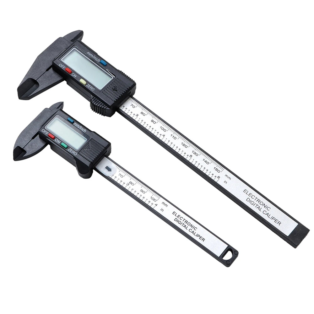 100mm 150mm Watch Electronic Digital Caliper Carbon Fiber Dial Vernier Play Caliper Vernier Ruler ForWatch Repair Measuring Tool