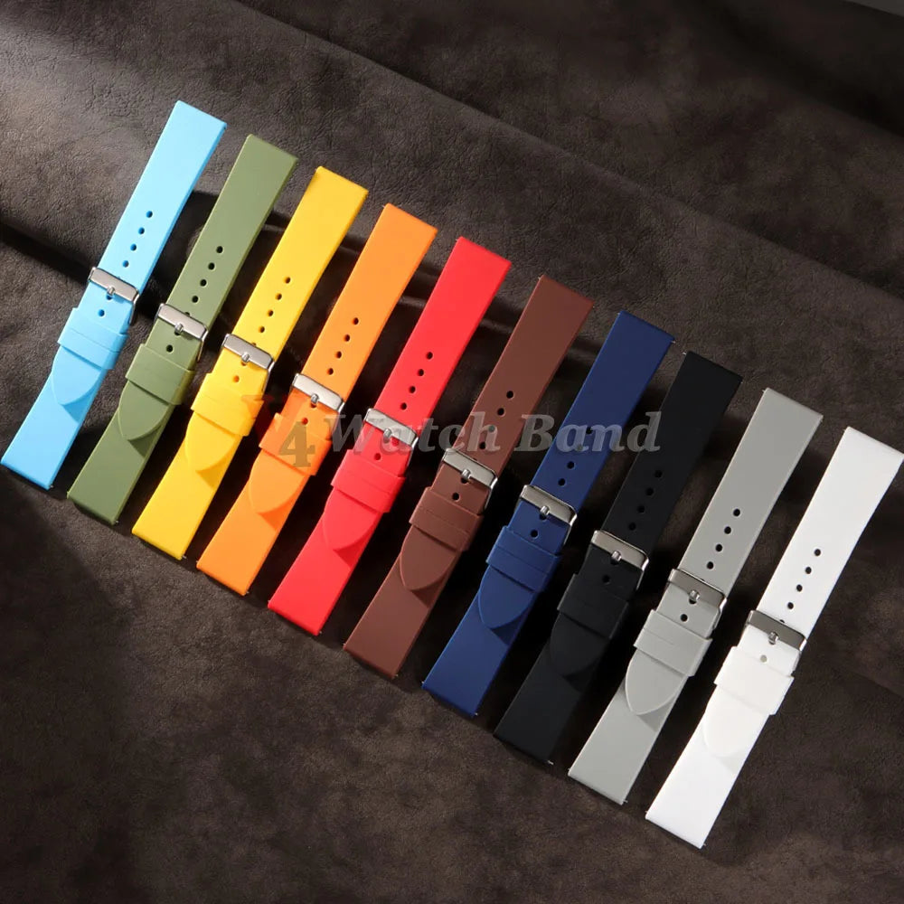 16mm 18mm 20mm 22mm Quick Release Silicone Strap for Samsung Galaxy Watch 3 4 5  for Huawei GT2/GT3 Smart Watch Bracelet