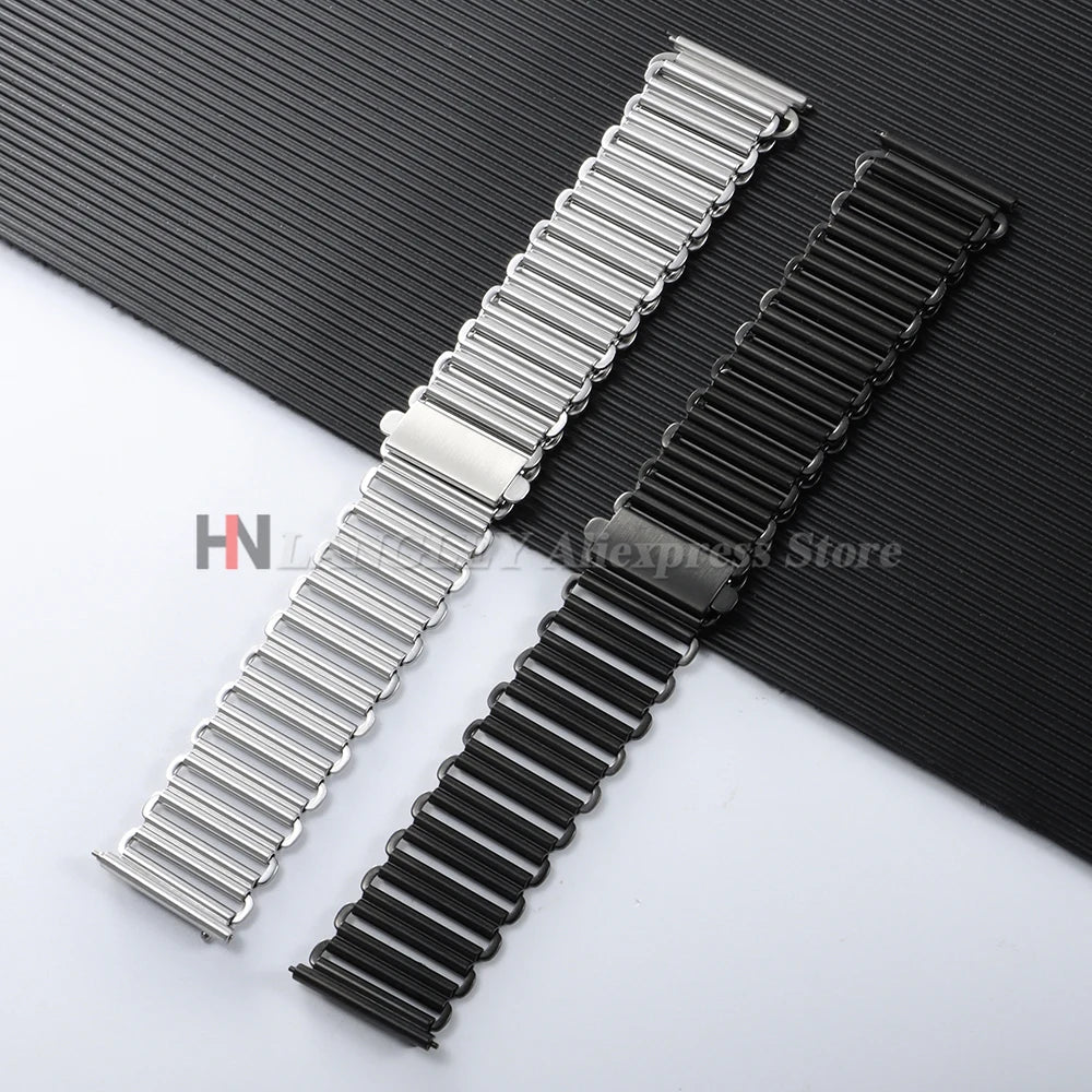 18mm 20mm 22mm Quick Release High Quality Stainless Steel Watch Strap for Huawei WatchGT4/GT5 Universal Men Bracelet Accessories