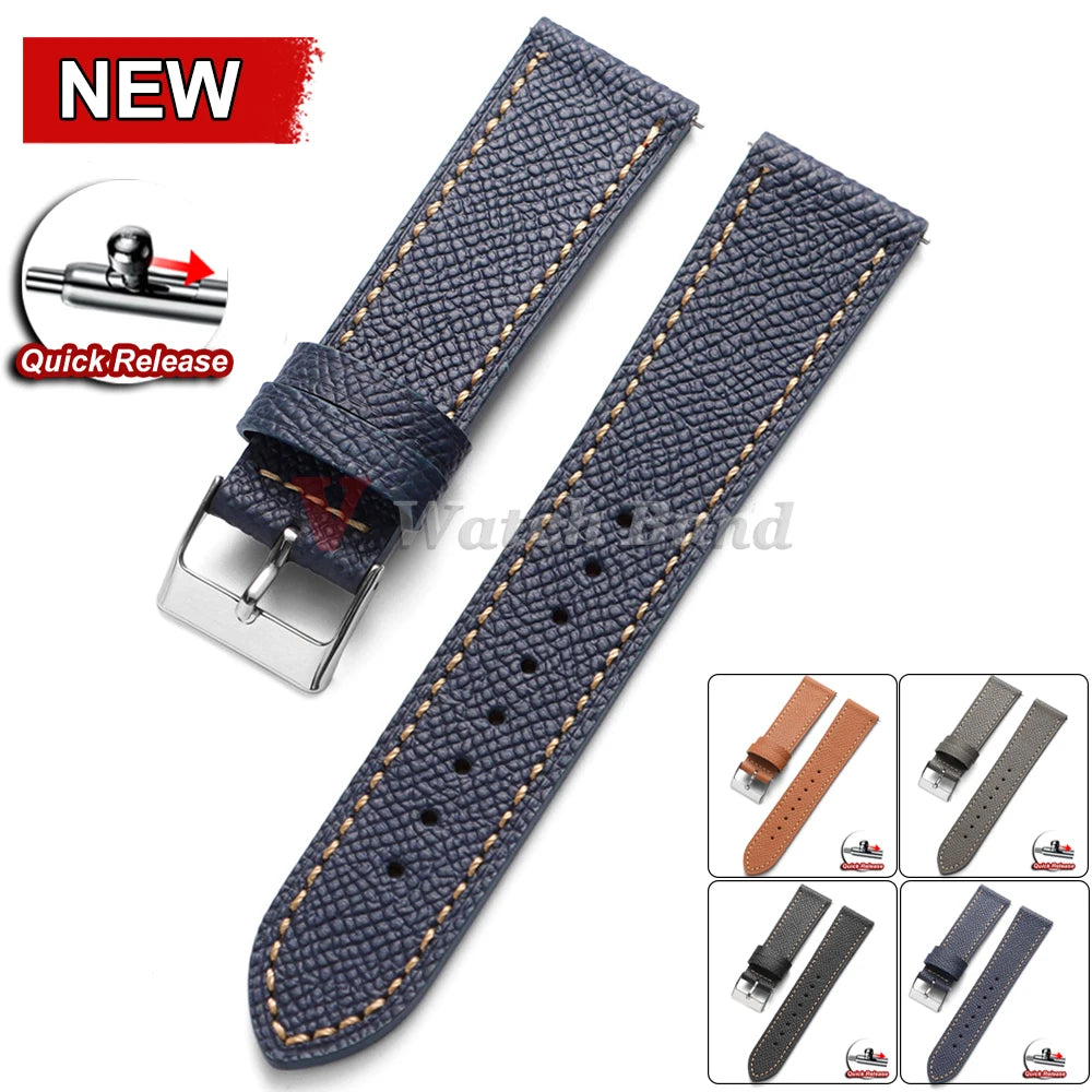 19mm 18mm 20mm 22mm Genuine Cowhide Strap for Seiko Watch Band Vintage Leather for Omega for Huawei Gt4 Bracelets Wrist Belt