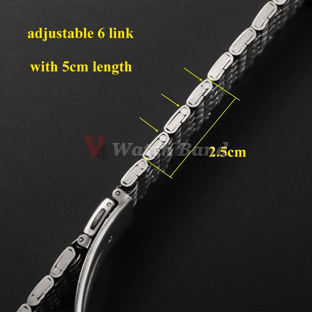 18/20/22mm Universal Adjustable Watchband for Rolex Diving Metal Belt Bracelet for Omega Solid Stainless Steel Strap for Seiko
