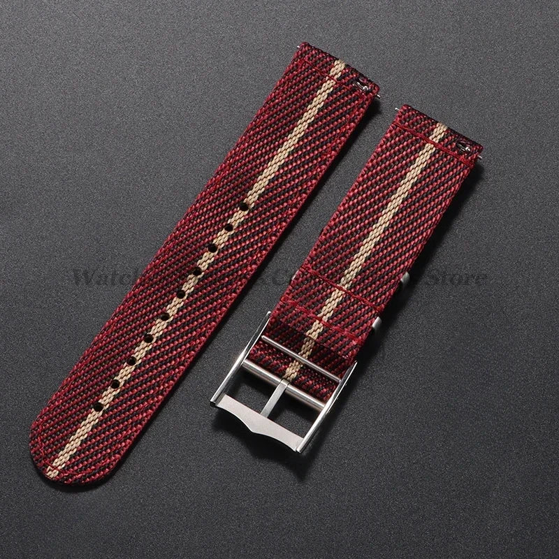 20mm 22mm Quick Release Nylon Watch Strap for Tudor Woven Canvas Fabric Band for Omega for Seiko for Military Men Women Bracelet