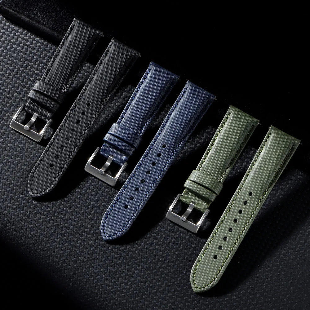 18mm 20mm 22mm Nylon Quick Release Waterproof Watch Bands Sailcloth Straps for Omega for Blancpain for Seiko Divers Men Women