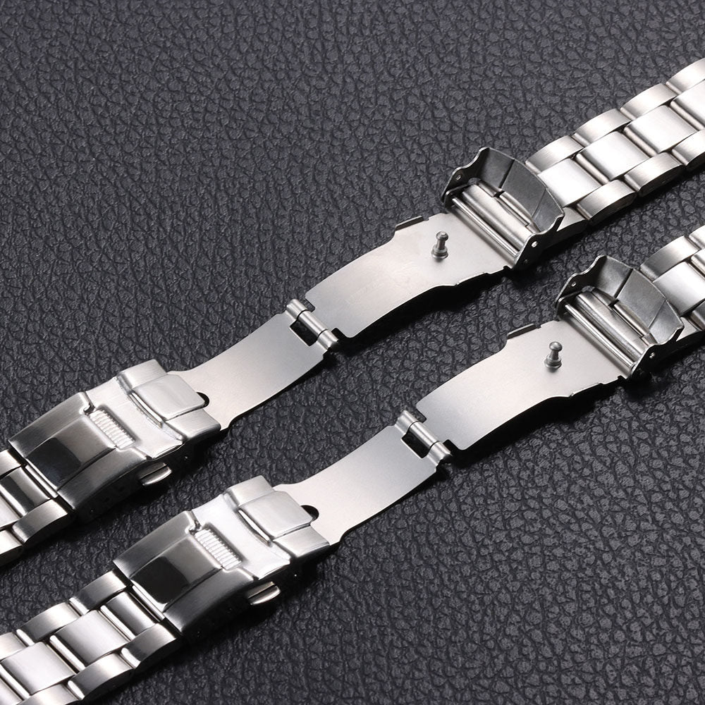 Metal Watch Band for Seiko 20mm 22mm Steel Watchband Silver Bracelet Wristbelt 20/22mm Middle Polished Strap