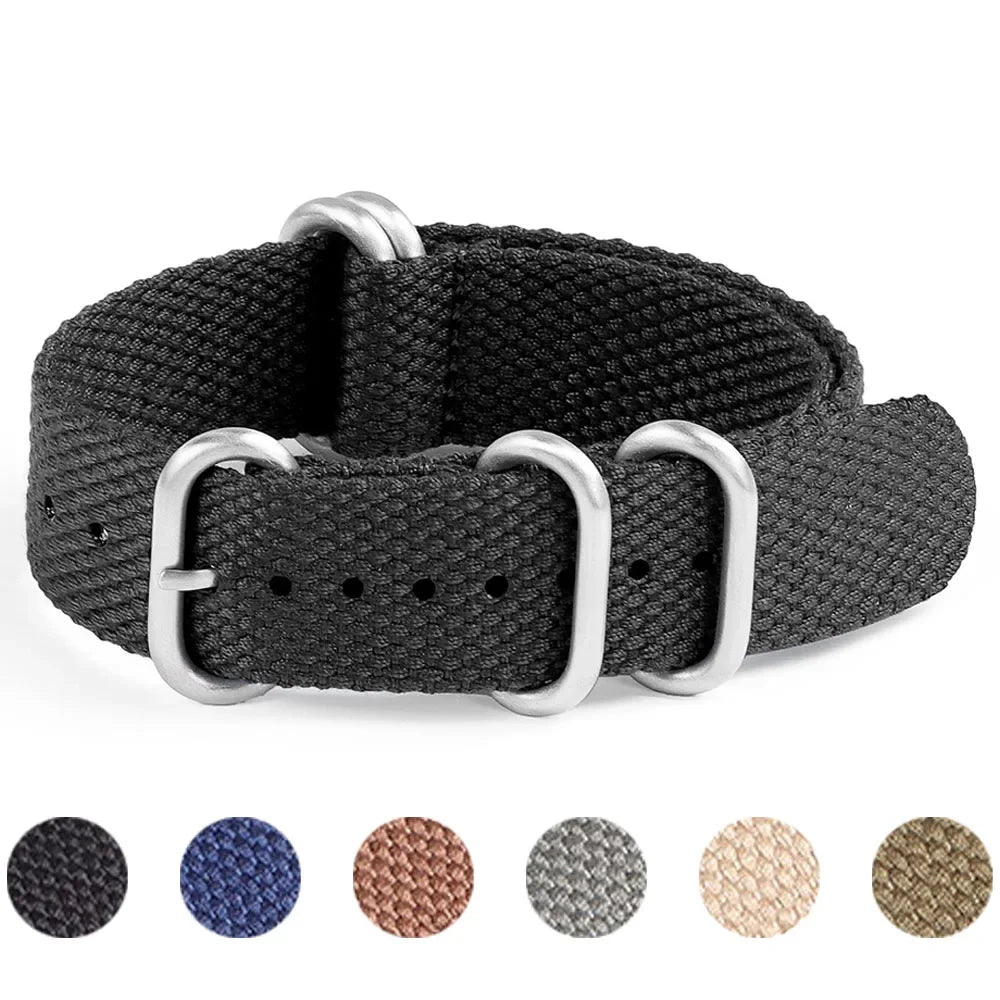 Cotton Nylon Strap for Seiko Braid Wristband 20/22mm Soft Watchband Military Sport Bracelet for Omega Seamaster 007 for Citizen