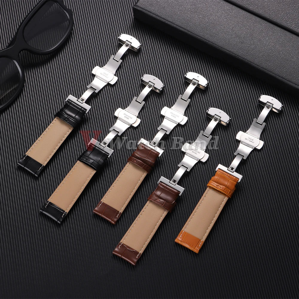 13mm 15mm 17mm 19mm 21mm 23mm Universal Leather Watch Strap Watchband for Men Women 12mm 14mm 16mm 18mm  20mm  22mm Watch Band